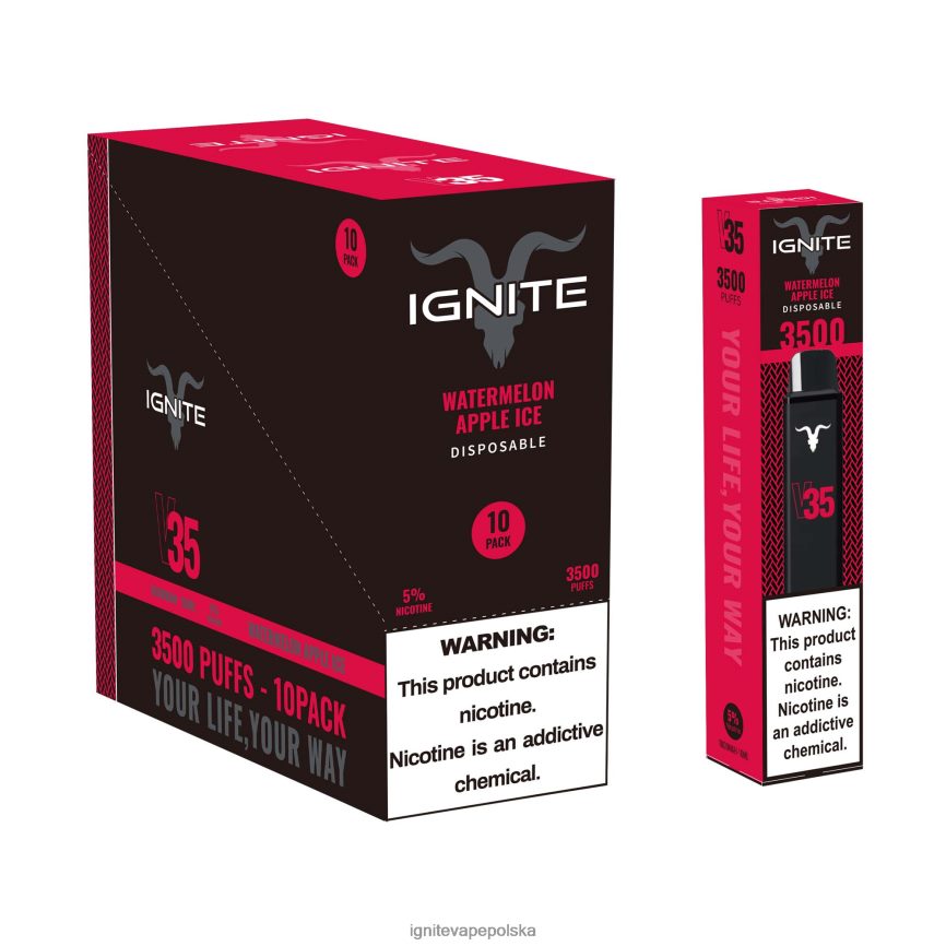 Ignite E Papieros Cena | IGNITE V35 vape pen 10 szt kiwi truskawkowe 0648NZ127
